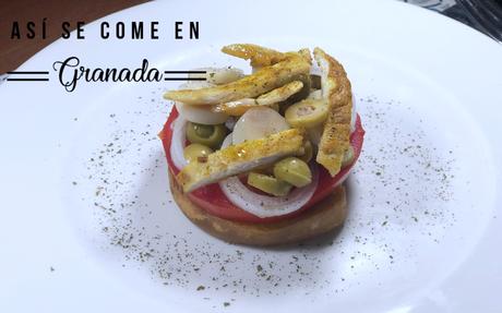 Ensalada templada con palmitos