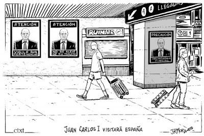 Vecinos de Lavapiés denuncian “brutalidad policial” en el barrio… Y el emérito, Juan Carlos I, en Sansenxo, eclipsa la agenda de Felipe VIº, en Ronda.