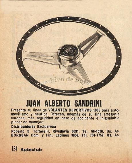 Volantes deportivos de la marca argentina Sandrini