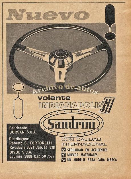 Volantes deportivos de la marca argentina Sandrini