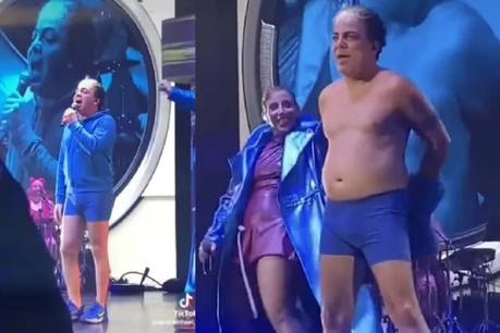 #ENTRETENIMIENTO: |  Con #estilo  Cristian Castro (@CristianCastro) se queda en bóxer en pleno concierto en #Argentina (+VIDEO)  | #MEXICO