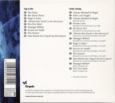 ULTRAVOX - RAGE IN EDEN (1981) ULTRAVOX - RAGE IN EDEN (1981)