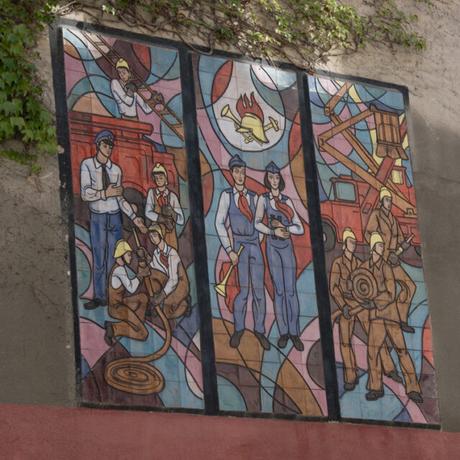 mosaico sovietico en tiflis