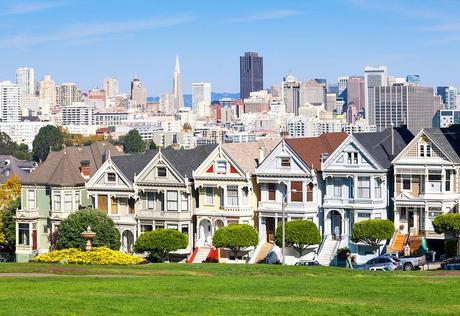 Los 10 mejores parques de San Francisco Vista de las casas de las Damas Pintadas desde Alamo Square