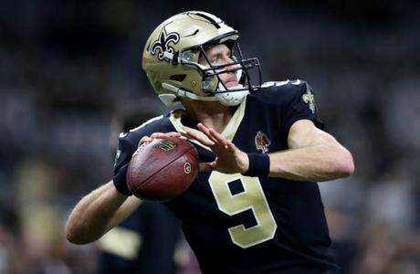 QB Drew Brees con los New Orleans Saints