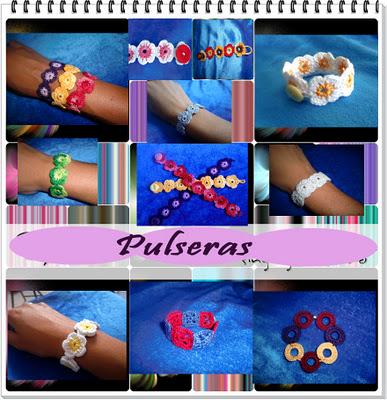 PULSERAS CROCHET GANCHILLO