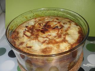 Pudin de manzana y coco