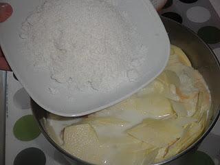 Pudin de manzana y coco