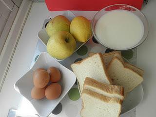 Pudin de manzana y coco