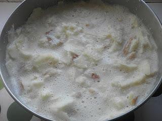 Pudin de manzana y coco