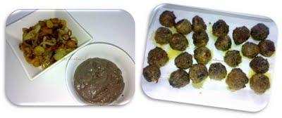 Receta desafío ROBOCHEF, albóndigas en salsa de morcilla y almendras