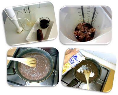 Receta desafío ROBOCHEF, albóndigas en salsa de morcilla y almendras