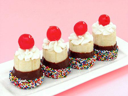 Banana Split bocaditos