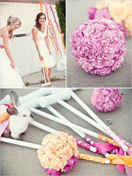 Detalles en blanco, rosa y naranja en tu boda