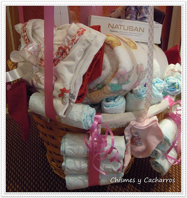 Galletas decoradas y Globo de pañales para Henar