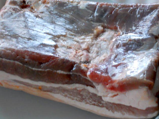 Panceta braseada con batatas