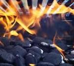 El carbón encendido