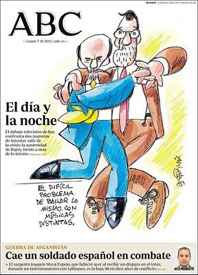 El “partido” entre  Rubalcaba y Rajoy.