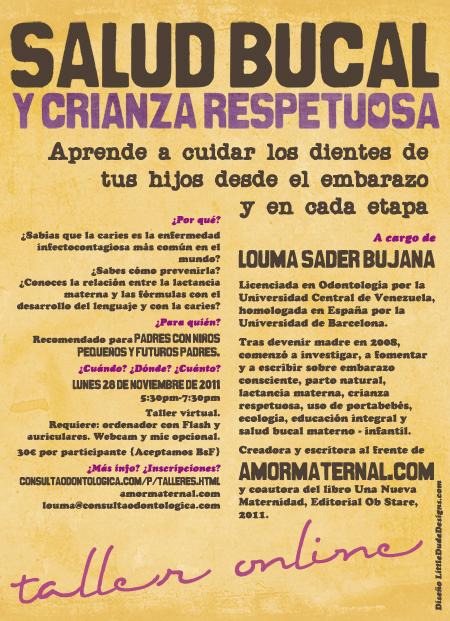 Taller virtual de Salud Bucal y Crianza Respetuosa para Padres