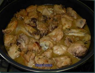 Pollo en pepitoria (receta reto Robochef)