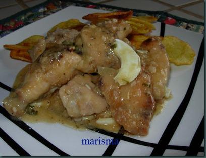 Pollo en pepitoria (receta reto Robochef)