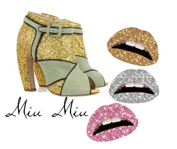 Tendencias 2011: Zapatos glitter de MIu Miu