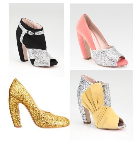 Tendencias 2011: Zapatos glitter de MIu Miu