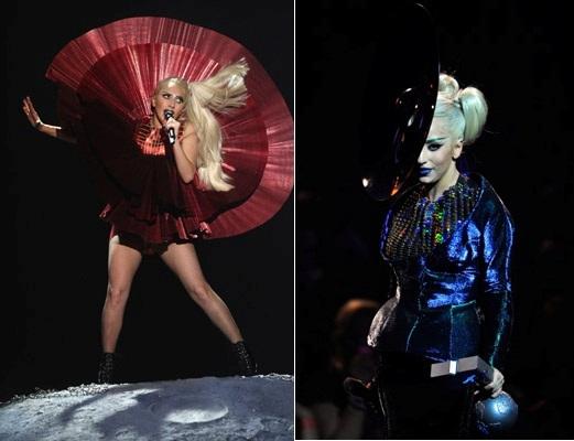 Todos los looks de Lady Gaga en los MTV Europe Awards 2011