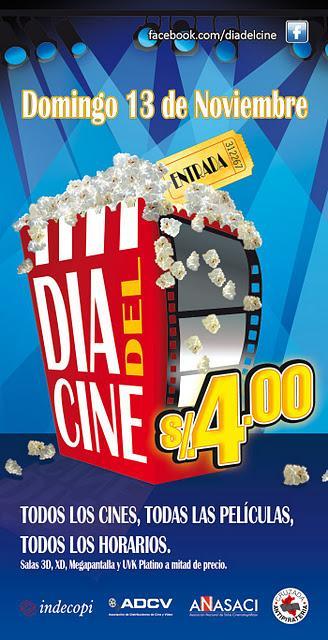 DÍA DEL CINE - DOMINGO 13 DE NOVIEMBRE