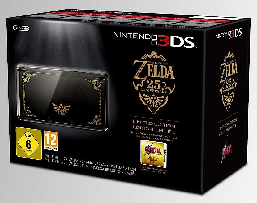 nintendo 3ds edicion zelda 25 bundle Nintendo anuncia una 3DS dorada y negra para el 25º aniversario de Zelda