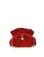 Clutch de terciopelo con charm de Suzy Smith