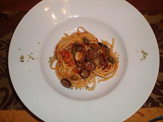 Receta desafío ROBOCHEF, Spaghetti alla puttanesca.