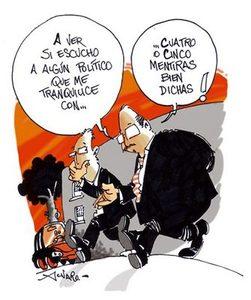 Dos candidatos y una misma mentira