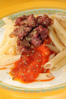 Macarrones con salchichas