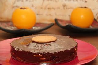 Tarta chocolate y galletas