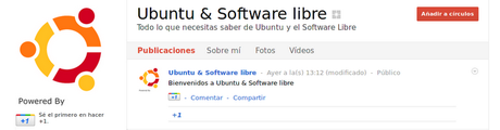 Ubuntu & Software libre en Google+
