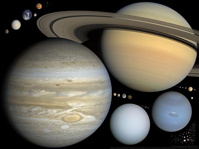 El Sistema Solar a escala, segunda versión.