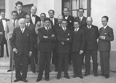 Participantes en el Torneo de Ajedrez de Sitges, 1934