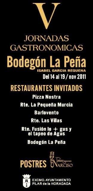 Pilar de la Horadada. V Jornadas Gastronómicas Bodegón La Peña 2011
