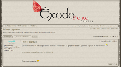 AVANCE de Ediciones Ámbar: los fans de Éxodo esperarán a 2012