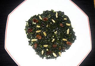 Espinacas a la Catalana.