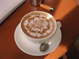 Arte en el café de la mañana