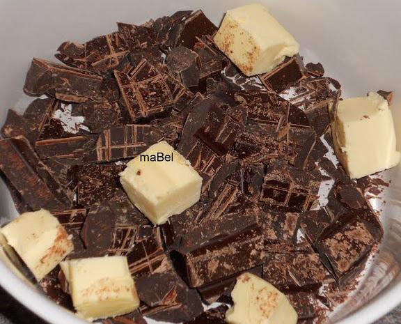 Mousse de chocolate por dos