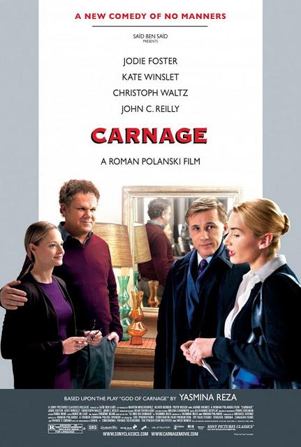 Pósters de 'Carnage' ('Un dios salvaje'), con Jodie Foster y Kate Winslet
