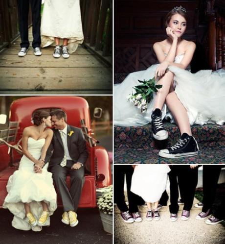 Novias con Converse/Brides wearing Converse