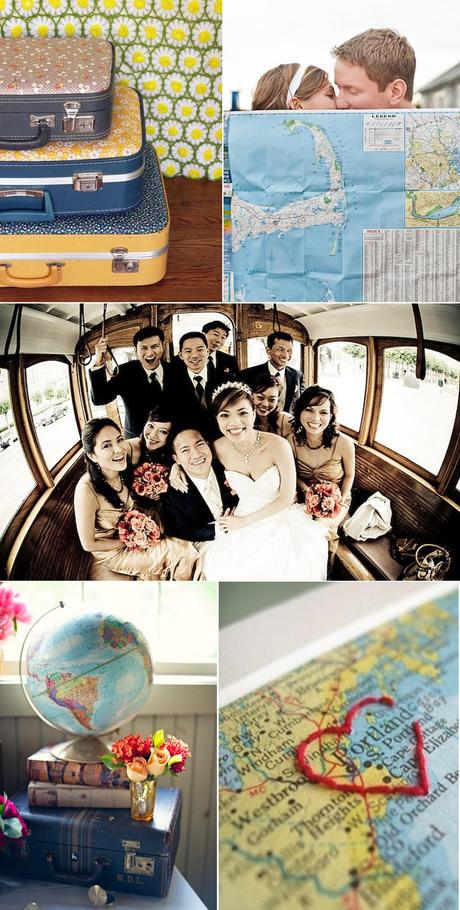 Fotografías mapas, maletas y medios de transporte/Maps, suitcase and bus