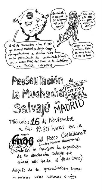 Presentación de La Muchacha Salvaje en Madrid