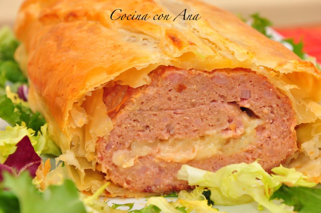 Rollo de carne con abrigo de hojaldre Paperblog
