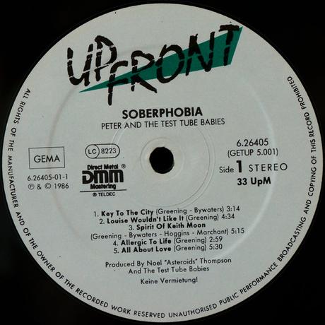 Peter And The Test Tube Babies - Soberphobia Lp 1987 (1986)