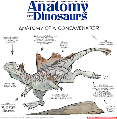 La anatomía de criaturas del pasado vista por Dave Kellett (I)